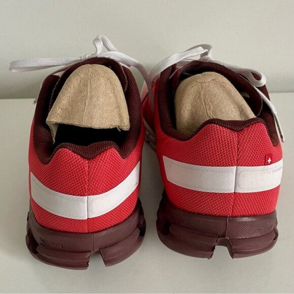On Cloud Running Cloudflow Running Shoes Rust/White Women's Size 7.5 - Picture 4 of 8